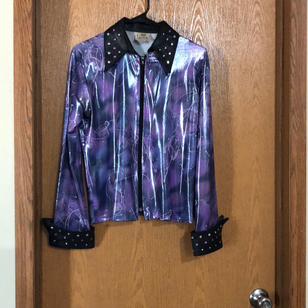 Purple horsemanship shirt